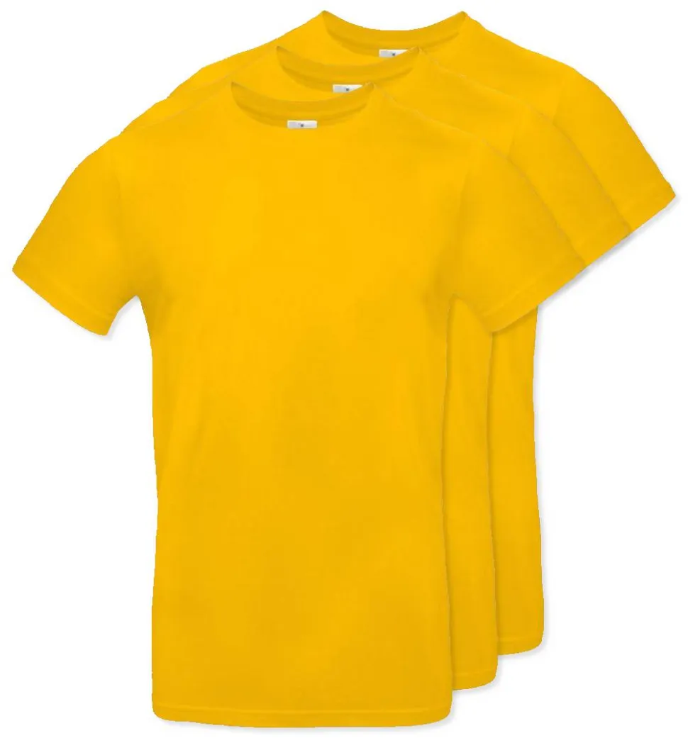Pack de 3 B&C BC03T - Tee-Shirt Homme 100% Coton