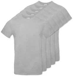 Pack de 5 B&C BC03T - Tee-Shirt Homme 100% Coton