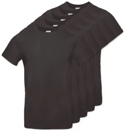 Pack de 5 B&C BC03T - Tee-Shirt Homme 100% Coton