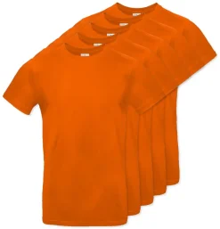 Pack de 5 B&C BC03T - Tee-Shirt Homme 100% Coton
