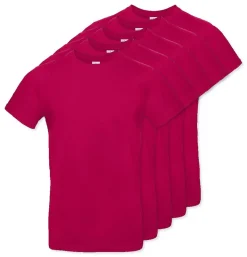 Pack de 5 B&C BC03T - Tee-Shirt Homme 100% Coton