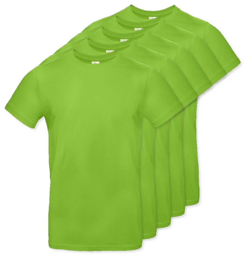 Pack de 5 B&C BC03T - Tee-Shirt Homme 100% Coton