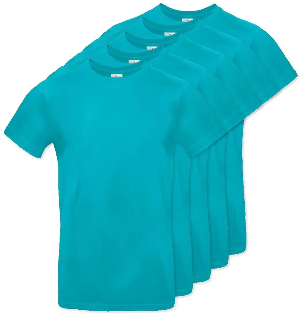 Pack de 5 B&C BC03T - Tee-Shirt Homme 100% Coton