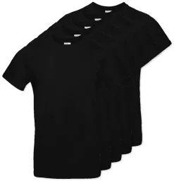 Pack de 5 B&C BC03T - Tee-Shirt Homme 100% Coton