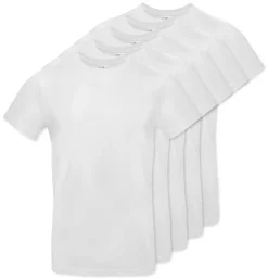 Pack de 5 B&C BC03T - Tee-Shirt Homme 100% Coton
