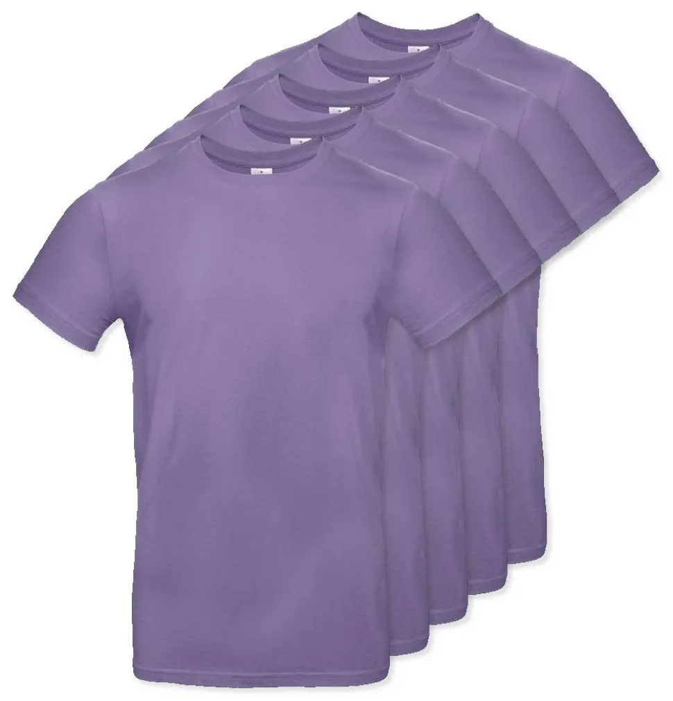 Pack de 5 B&C BC03T - Tee-Shirt Homme 100% Coton