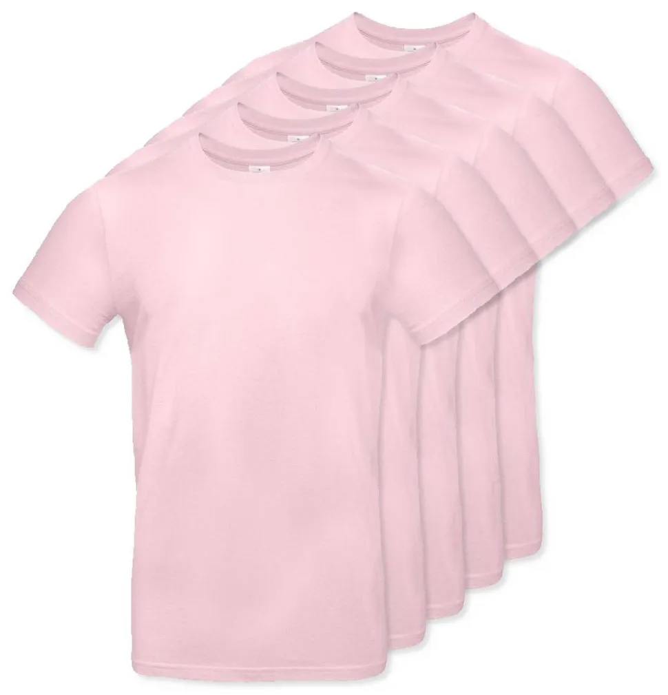 Pack de 5 B&C BC03T - Tee-Shirt Homme 100% Coton