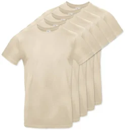 Pack de 5 B&C BC03T - Tee-Shirt Homme 100% Coton