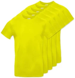 Pack de 5 B&C BC03T - Tee-Shirt Homme 100% Coton