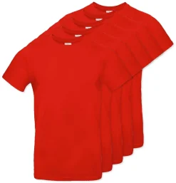 Pack de 5 B&C BC03T - Tee-Shirt Homme 100% Coton