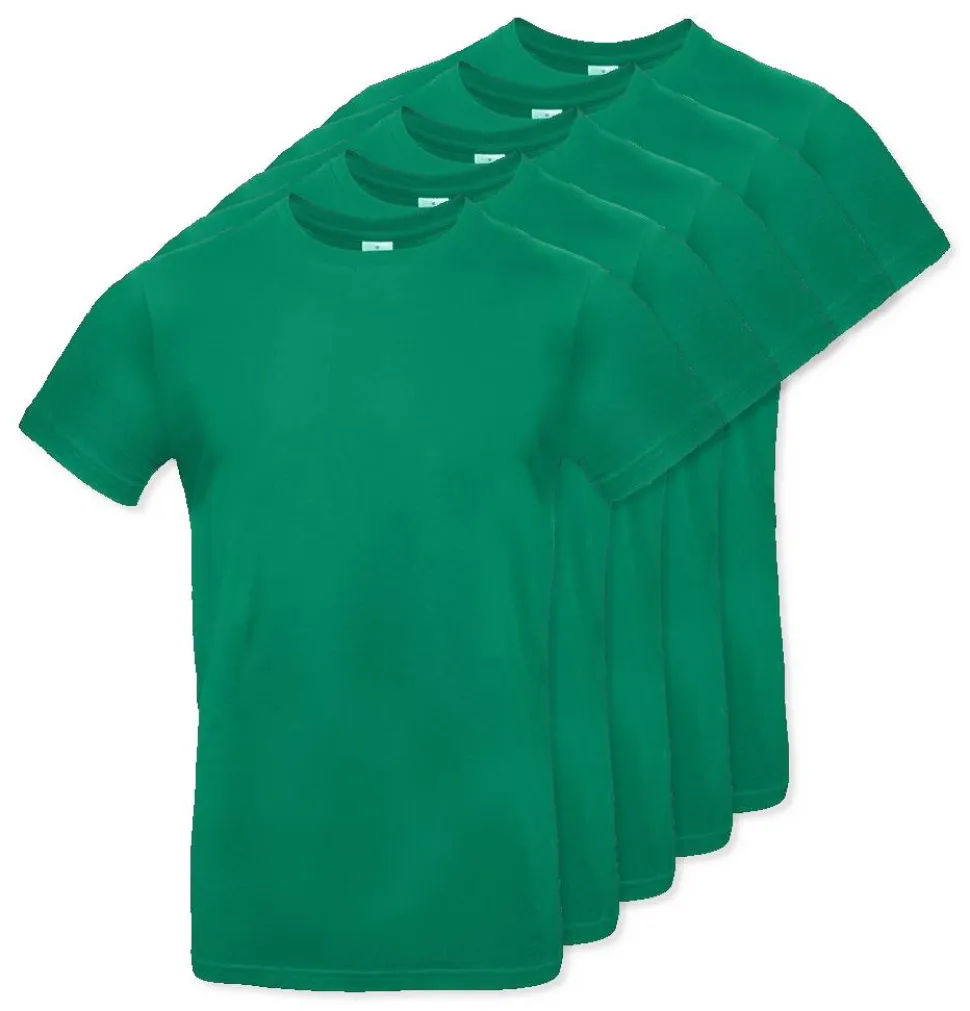 Pack de 5 B&C BC03T - Tee-Shirt Homme 100% Coton