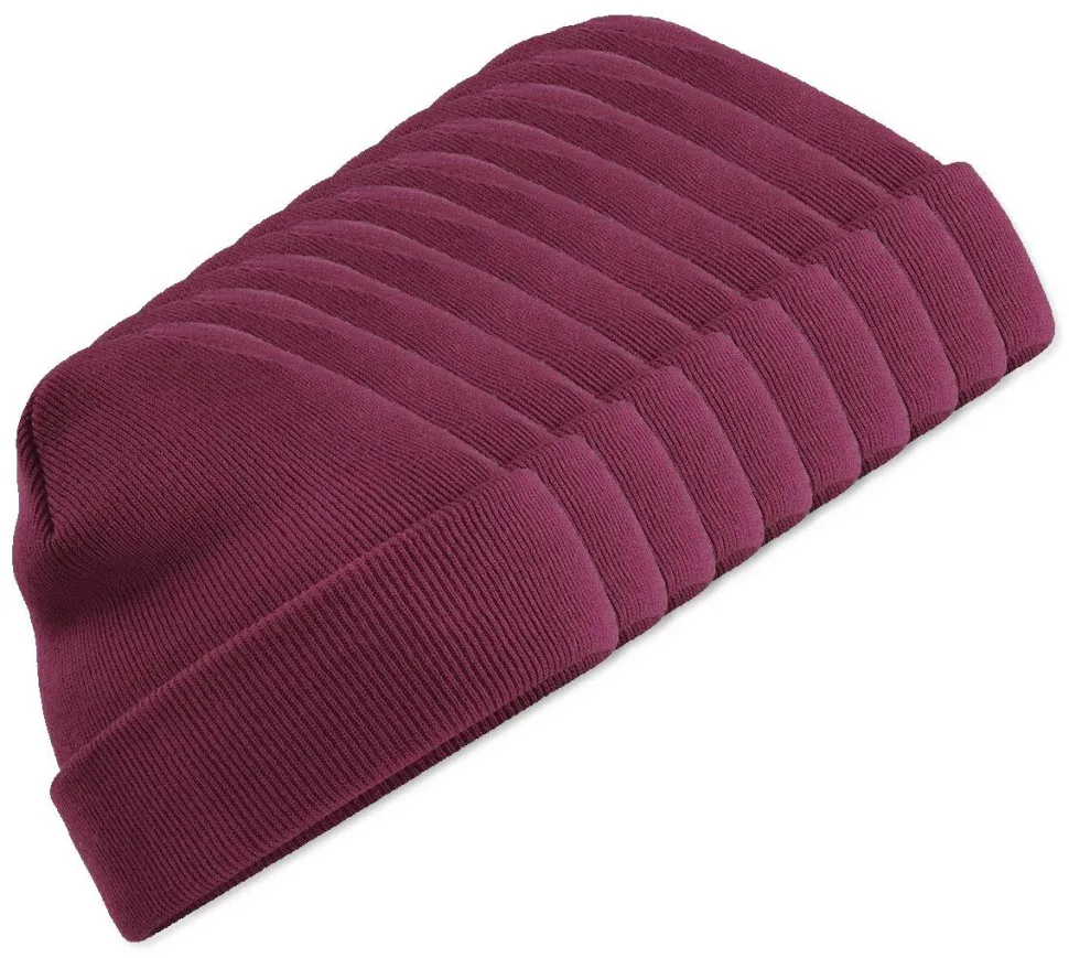Pack de 10 Beechfield BF045 - Bonnet Hiver Unisexe avec Rabat Confortable