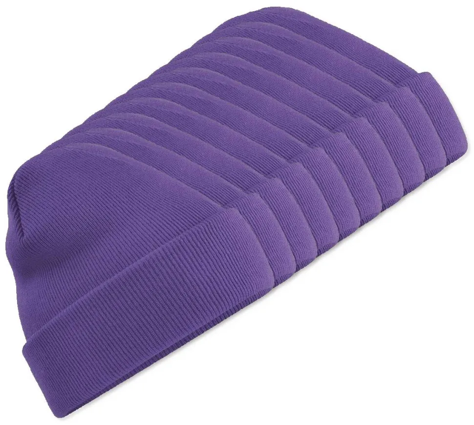 Pack de 10 Beechfield BF045 - Bonnet Hiver Unisexe avec Rabat Confortable
