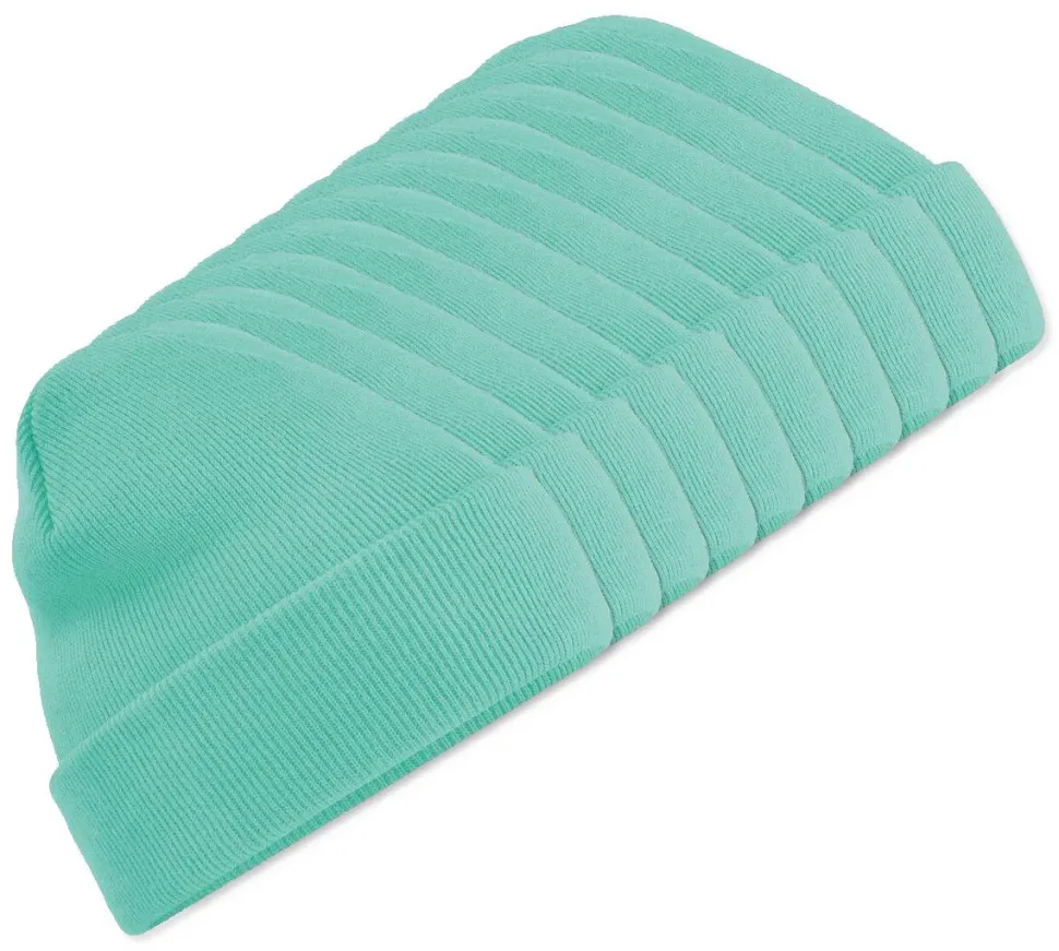 Pack de 10 Beechfield BF045 - Bonnet Hiver Unisexe avec Rabat Confortable