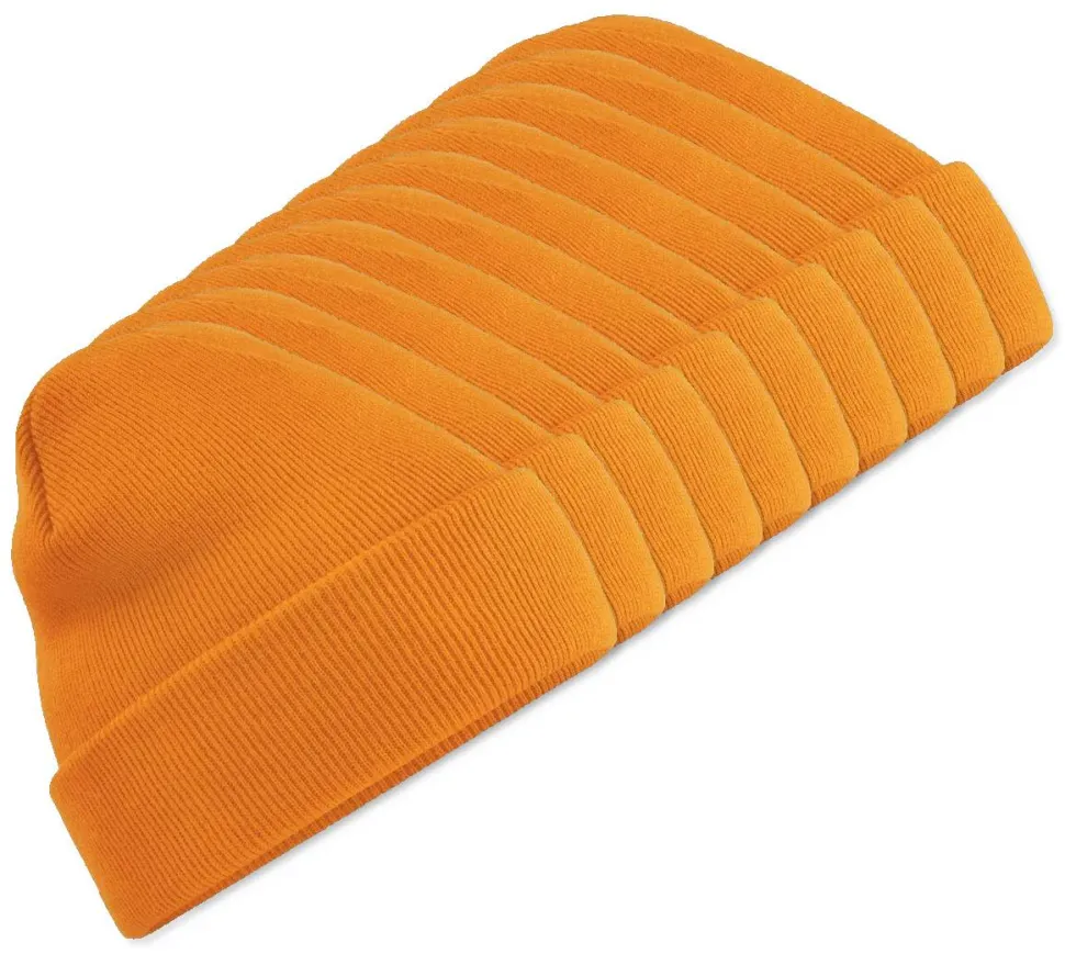 Pack de 10 Beechfield BF045 - Bonnet Hiver Unisexe avec Rabat Confortable