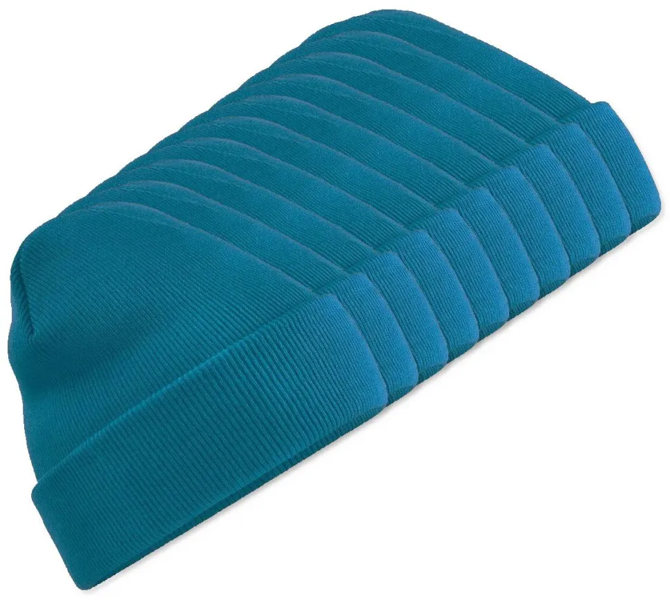 Pack de 10 Beechfield BF045 - Bonnet Hiver Unisexe avec Rabat Confortable