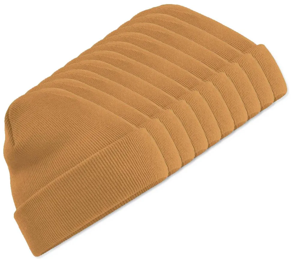 Pack de 10 Beechfield BF045 - Bonnet Hiver Unisexe avec Rabat Confortable