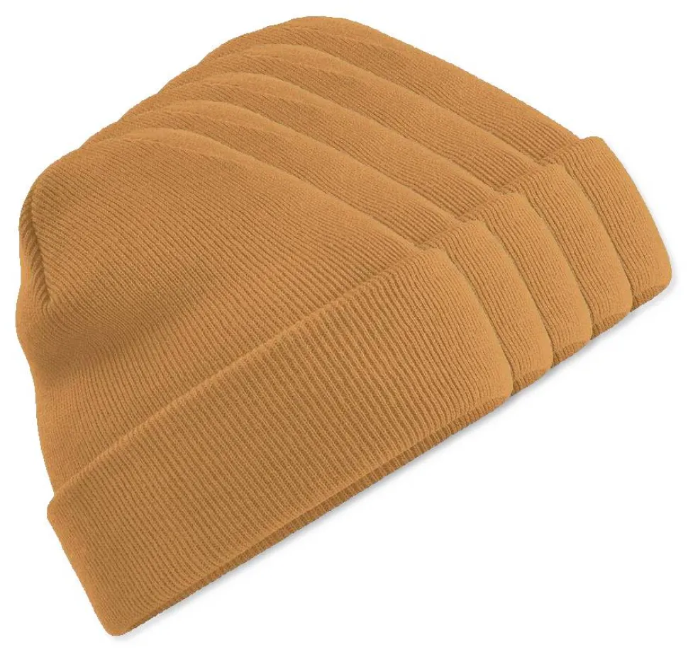 Pack de 5 Beechfield BF045 - Bonnet Hiver Unisexe avec Rabat Confortable