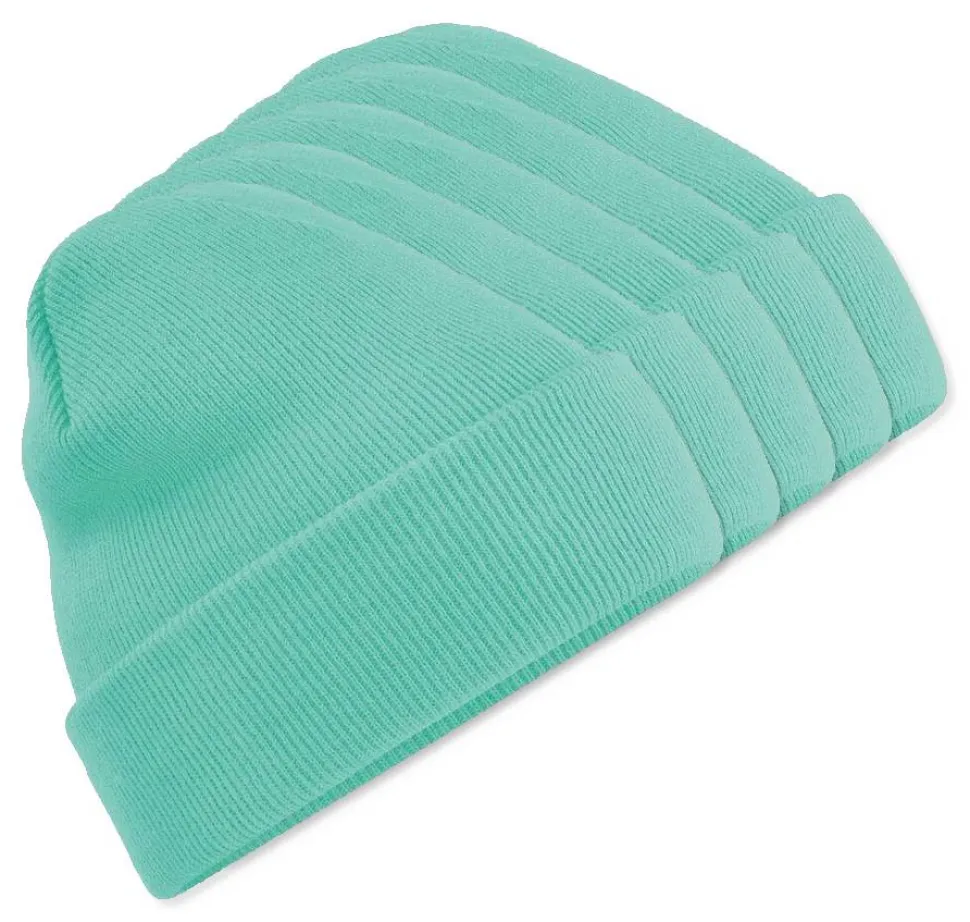 Pack de 5 Beechfield BF045 - Bonnet Hiver Unisexe avec Rabat Confortable