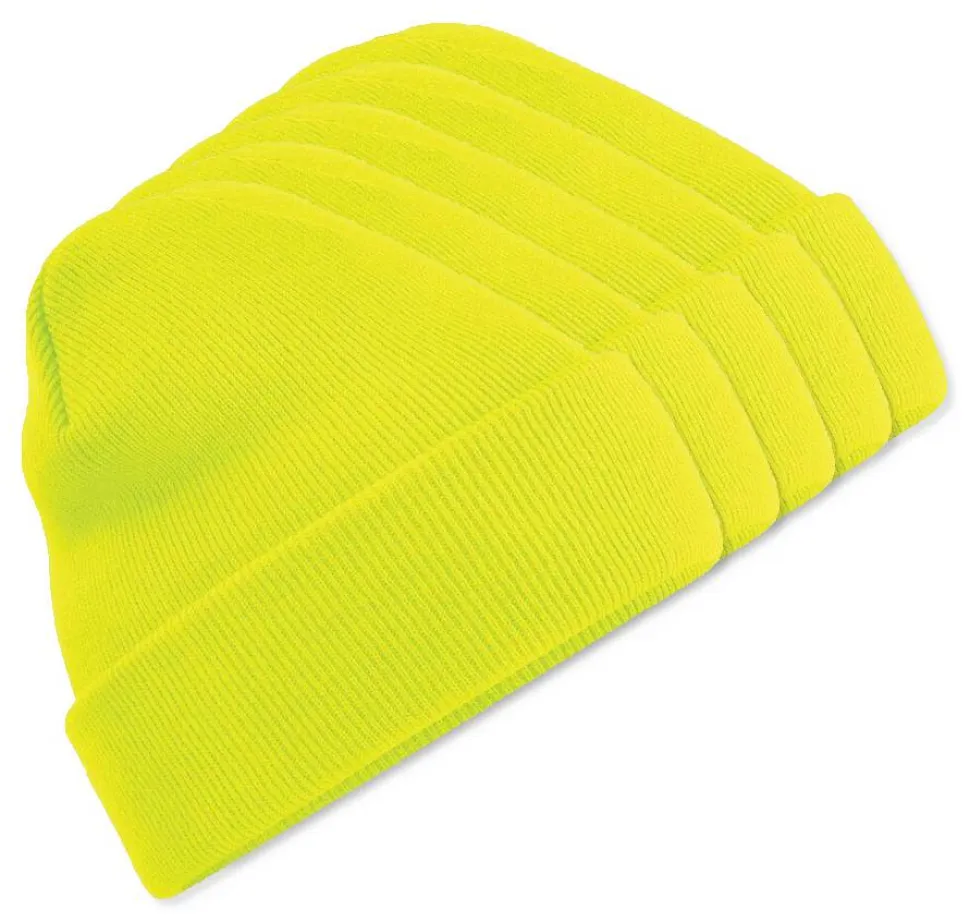 Pack de 5 Beechfield BF045 - Bonnet Hiver Unisexe avec Rabat Confortable