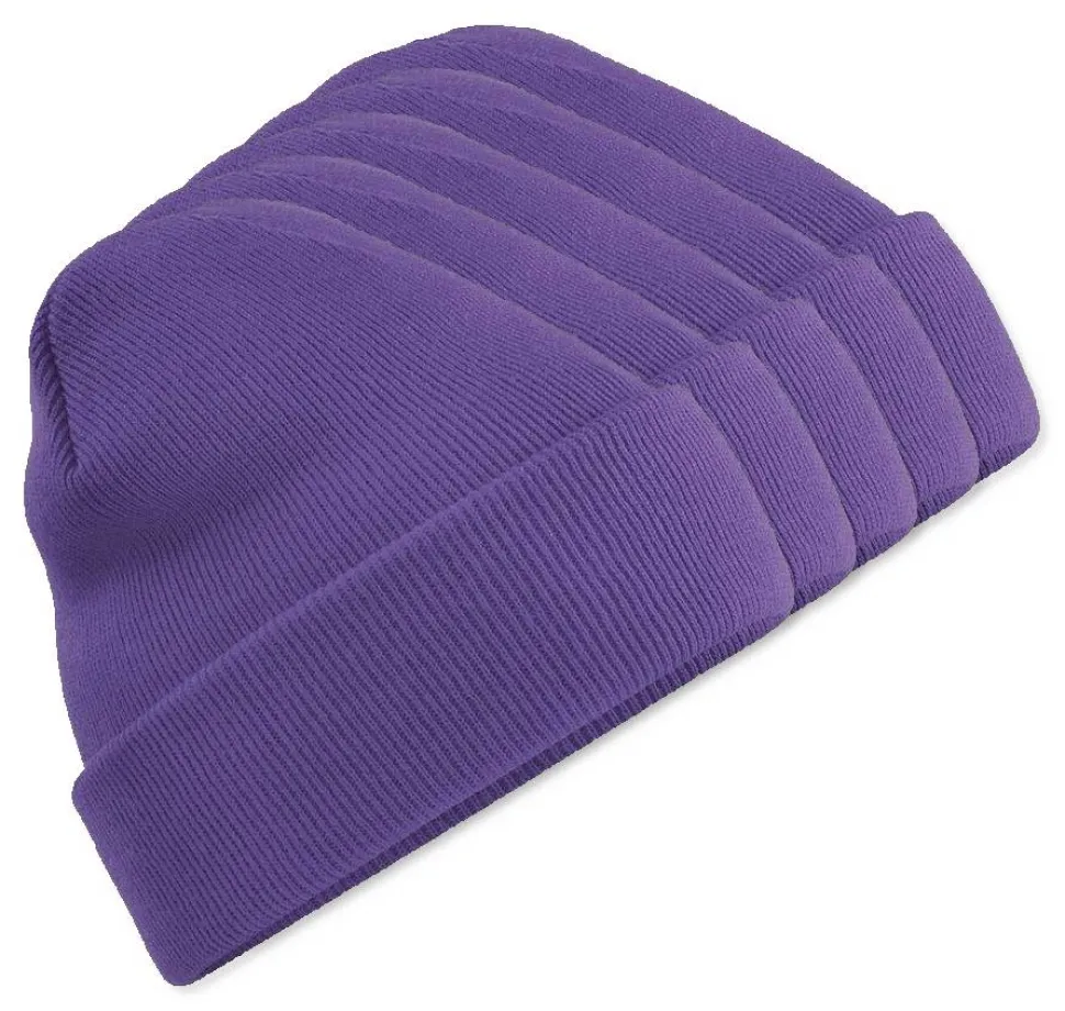 Pack de 5 Beechfield BF045 - Bonnet Hiver Unisexe avec Rabat Confortable