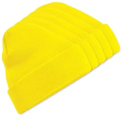 Pack de 5 Beechfield BF045 - Bonnet Hiver Unisexe avec Rabat Confortable