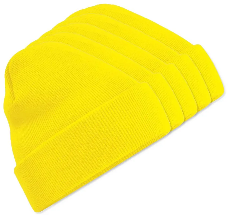 Pack de 5 Beechfield BF045 - Bonnet Hiver Unisexe avec Rabat Confortable