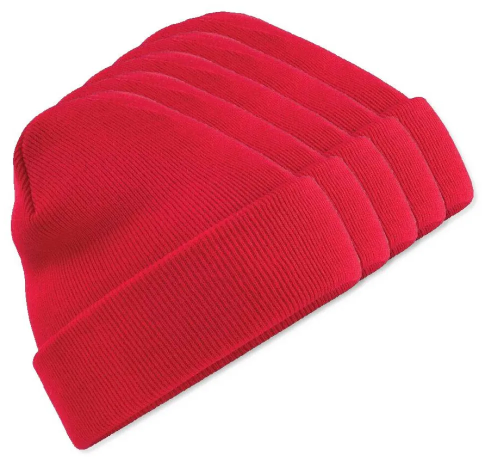 Pack de 5 Beechfield BF045 - Bonnet Hiver Unisexe avec Rabat Confortable