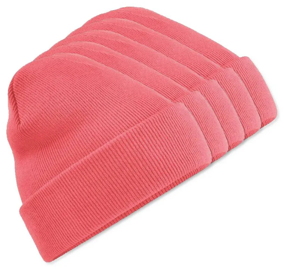 Pack de 5 Beechfield BF045 - Bonnet Hiver Unisexe avec Rabat Confortable