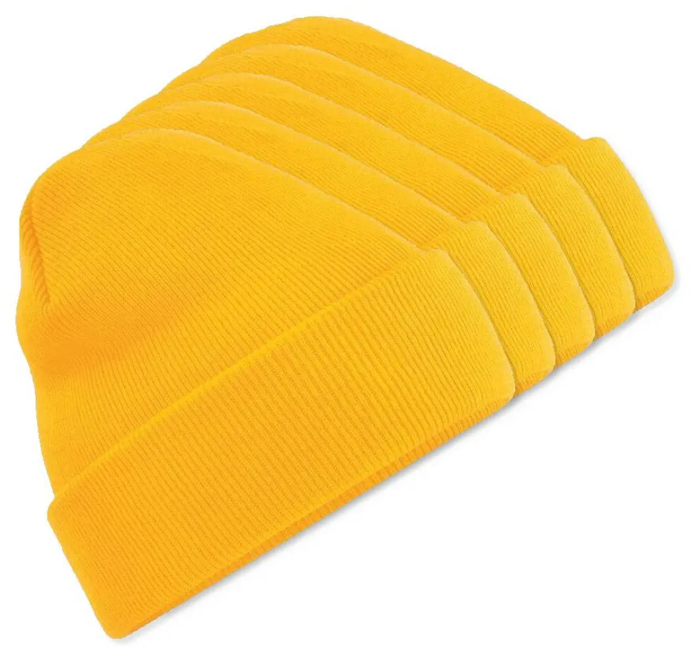 Pack de 5 Beechfield BF045 - Bonnet Hiver Unisexe avec Rabat Confortable