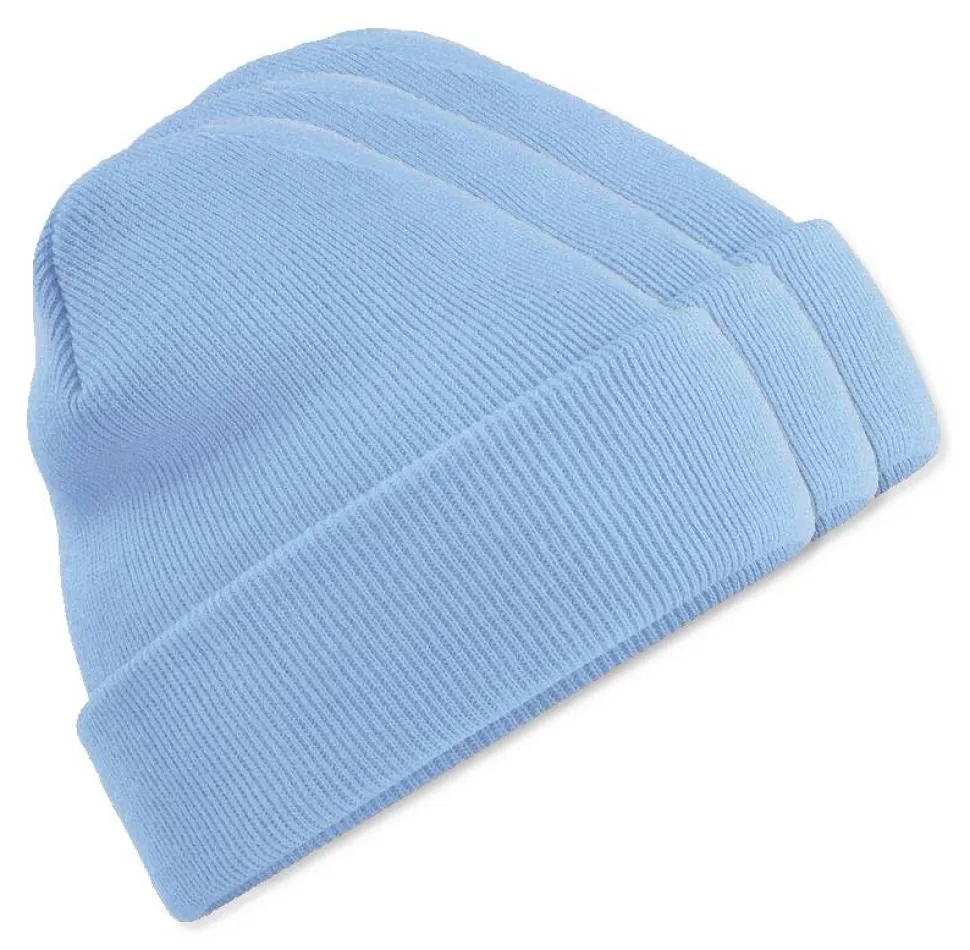 Pack de 3 Beechfield BF045 - Bonnet Hiver Unisexe avec Rabat Confortable