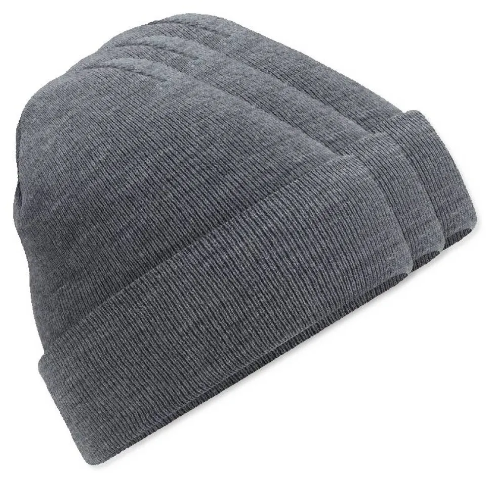 Pack de 3 Beechfield BF045 - Bonnet Hiver Unisexe avec Rabat Confortable