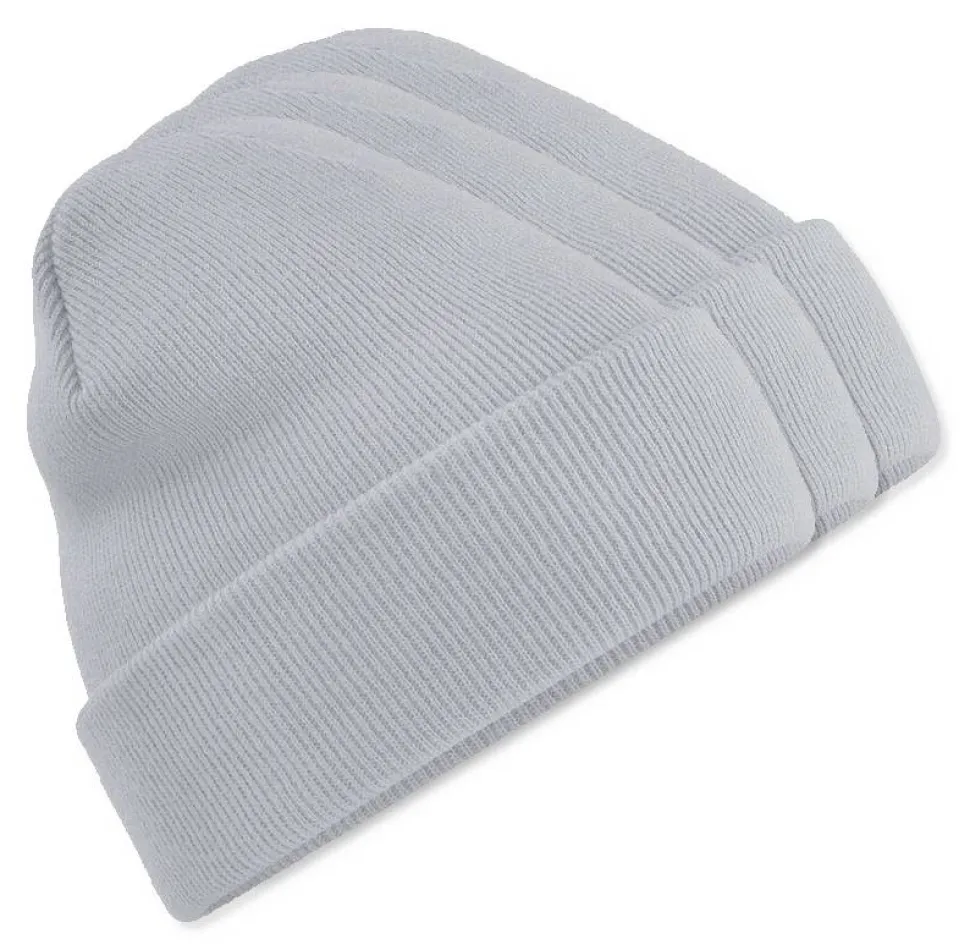 Pack de 3 Beechfield BF045 - Bonnet Hiver Unisexe avec Rabat Confortable