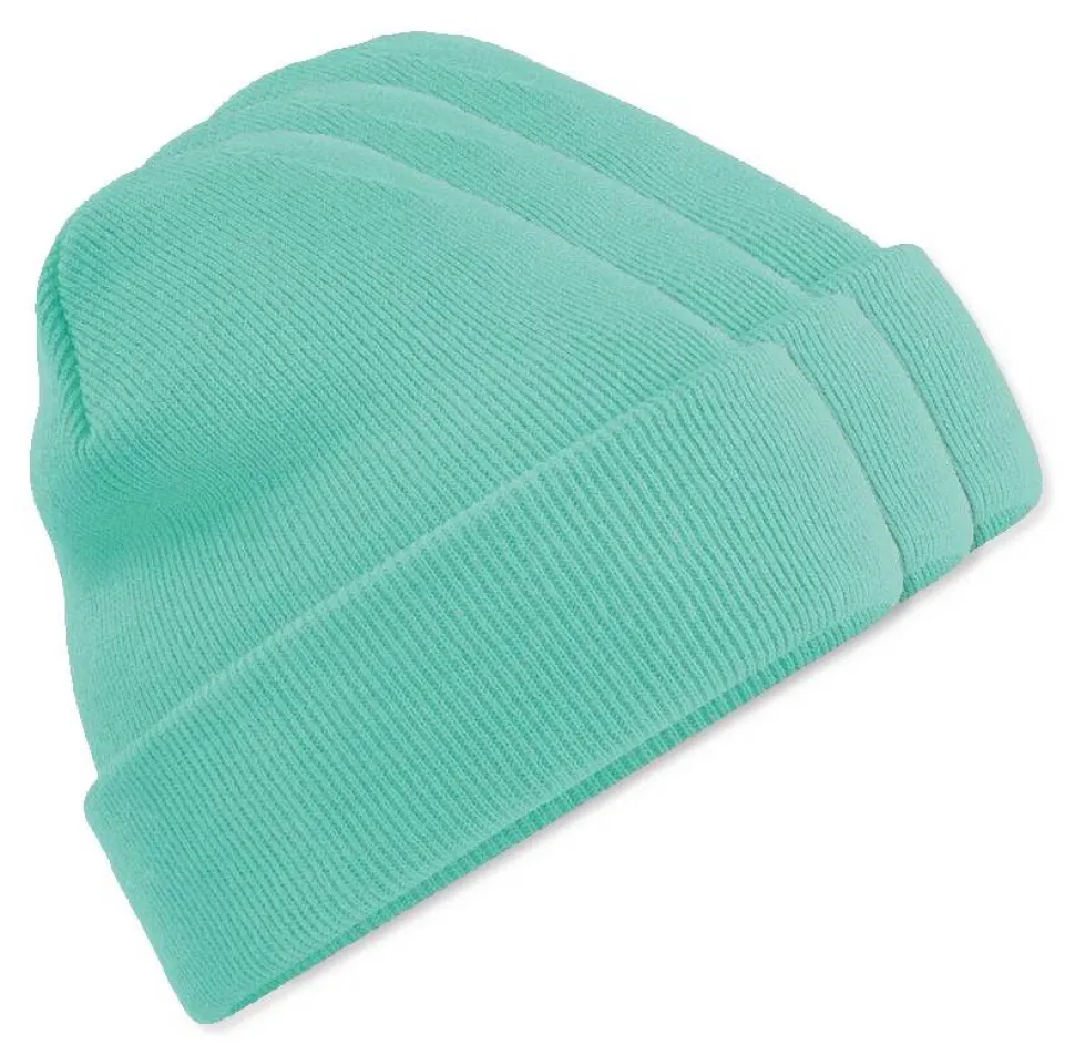 Pack de 3 Beechfield BF045 - Bonnet Hiver Unisexe avec Rabat Confortable