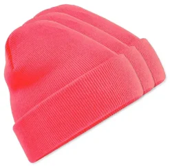 Pack de 3 Beechfield BF045 - Bonnet Hiver Unisexe avec Rabat Confortable