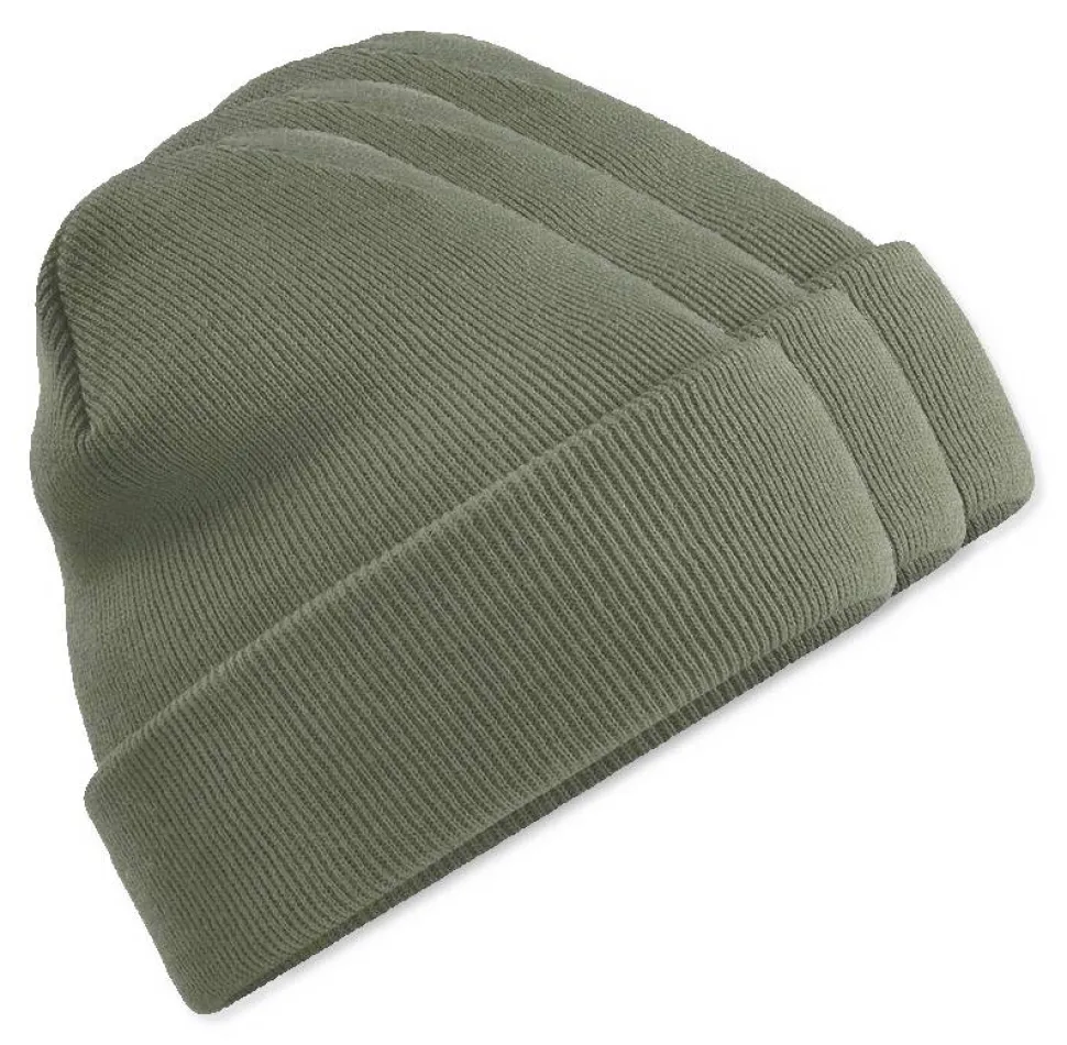 Pack de 3 Beechfield BF045 - Bonnet Hiver Unisexe avec Rabat Confortable