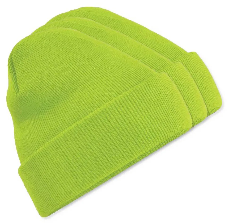 Pack de 3 Beechfield BF045 - Bonnet Hiver Unisexe avec Rabat Confortable
