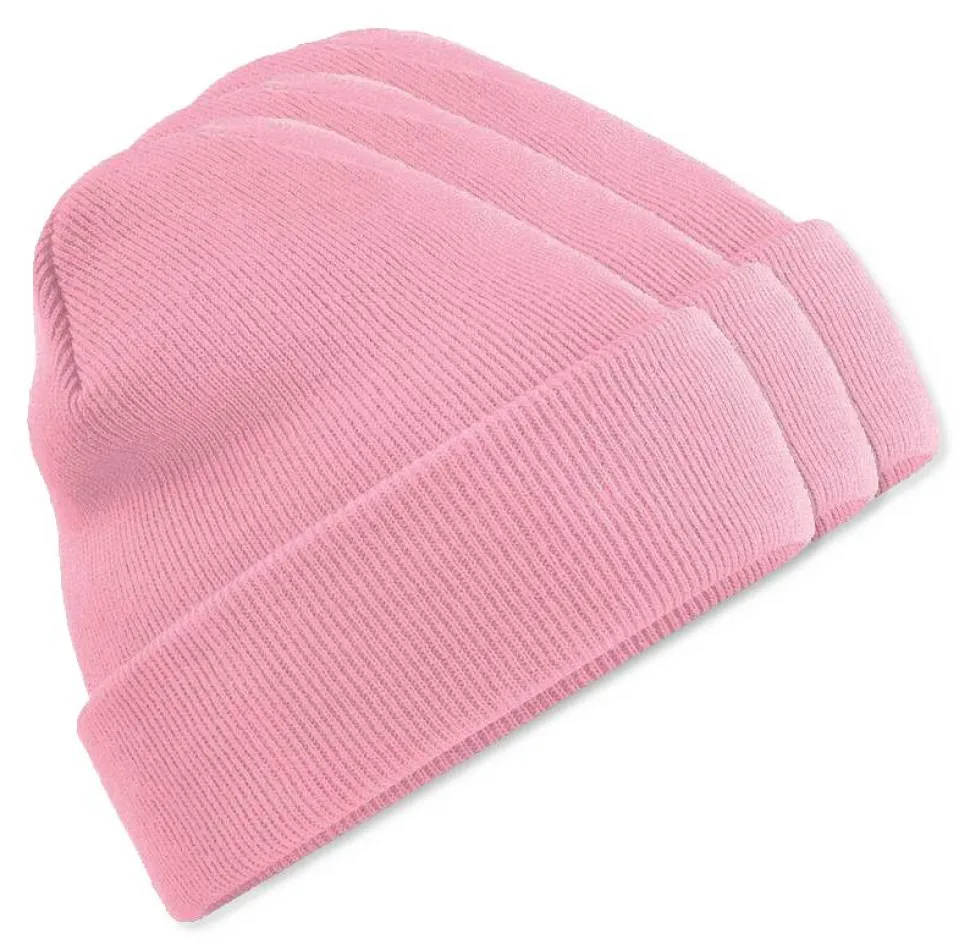 Pack de 3 Beechfield BF045 - Bonnet Hiver Unisexe avec Rabat Confortable