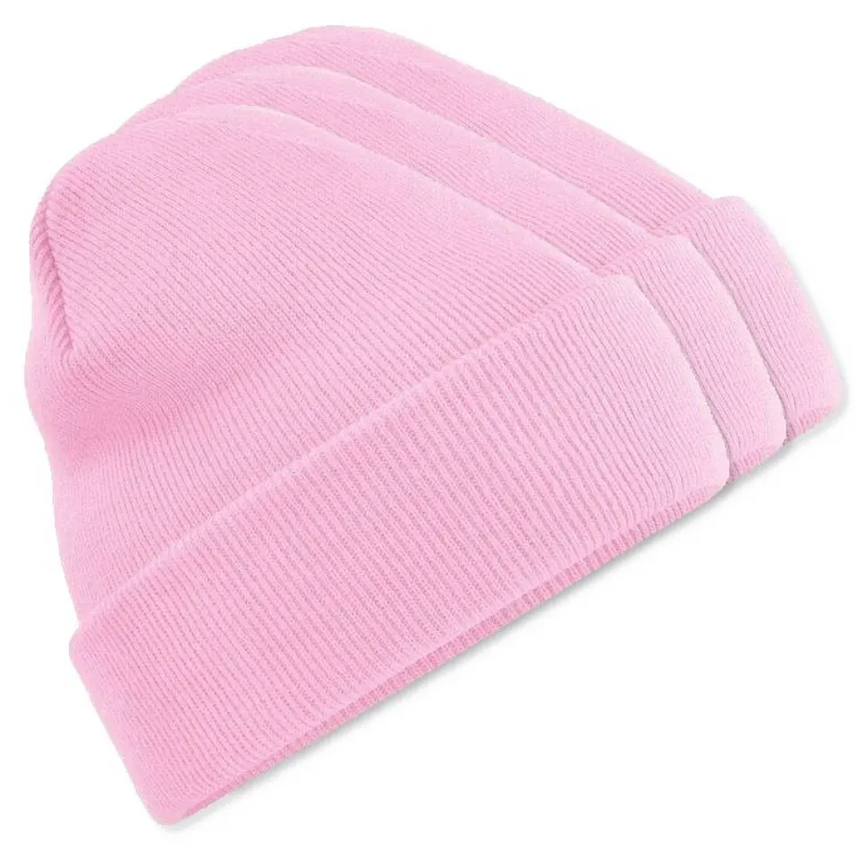 Pack de 3 Beechfield BF045 - Bonnet Hiver Unisexe avec Rabat Confortable