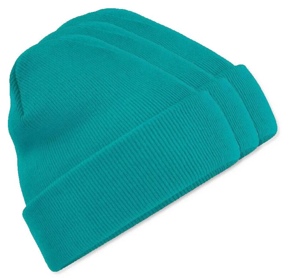 Pack de 3 Beechfield BF045 - Bonnet Hiver Unisexe avec Rabat Confortable