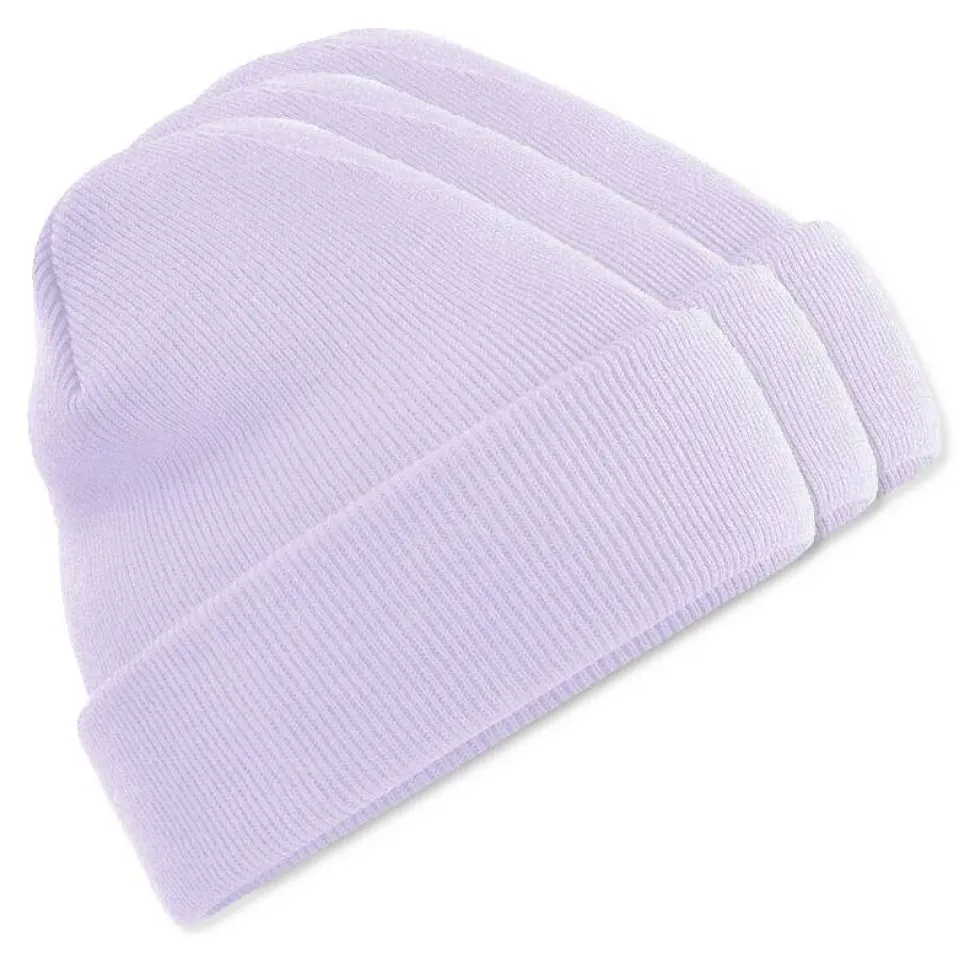 Pack de 3 Beechfield BF045 - Bonnet Hiver Unisexe avec Rabat Confortable