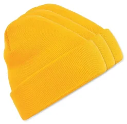 Pack de 3 Beechfield BF045 - Bonnet Hiver Unisexe avec Rabat Confortable