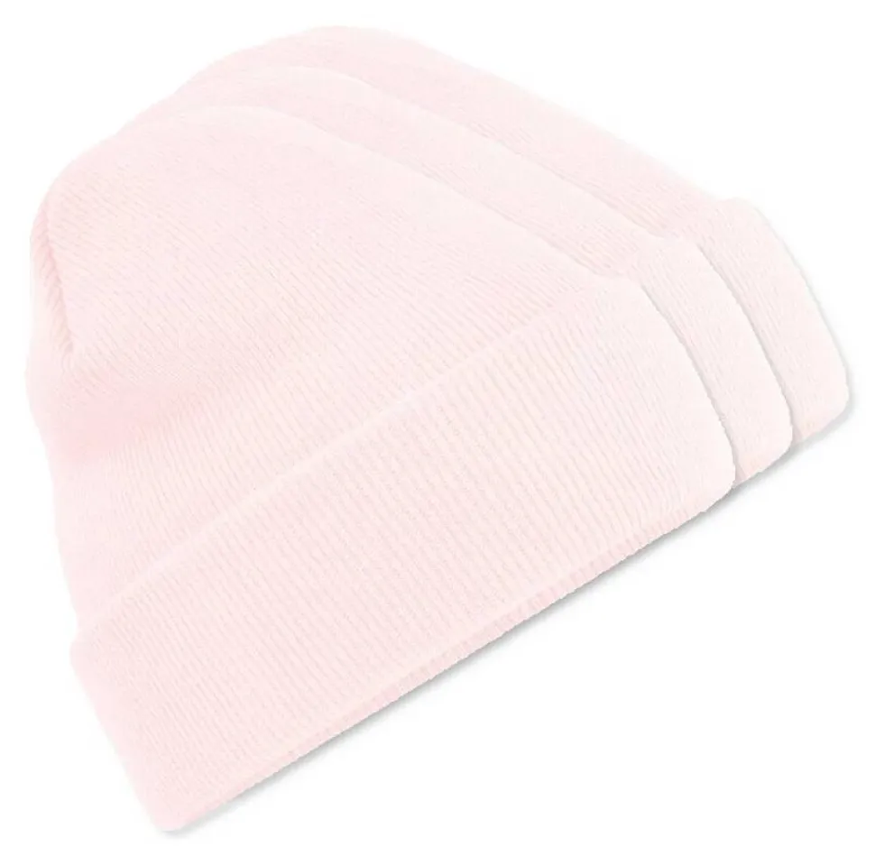 Pack de 3 Beechfield BF045 - Bonnet Hiver Unisexe avec Rabat Confortable