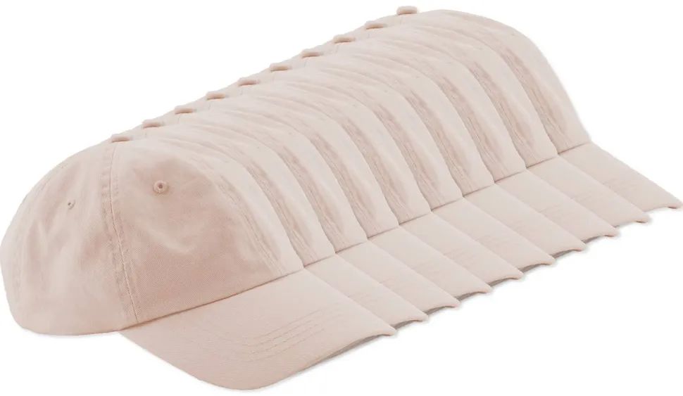 Pack de 144 Beechfield BF653 - Casquette Sportive 6 Panneaux en Coton Chino