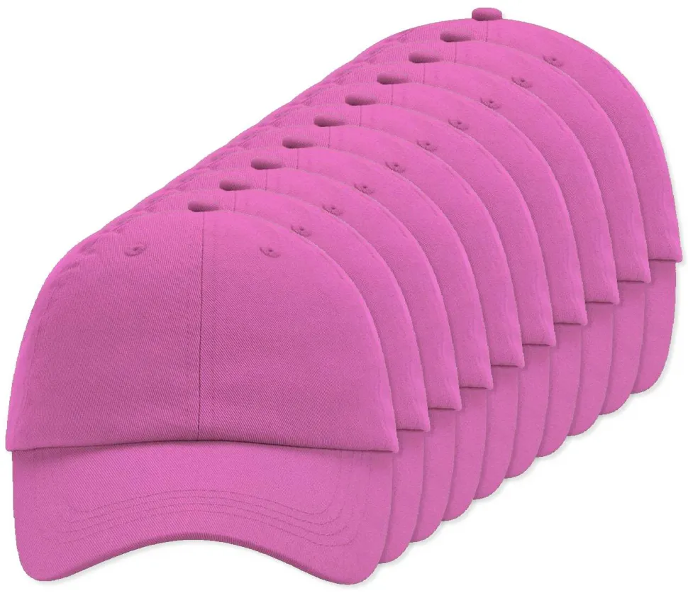 Pack de 24 Beechfield BF653 - Casquette Sportive 6 Panneaux en Coton Chino