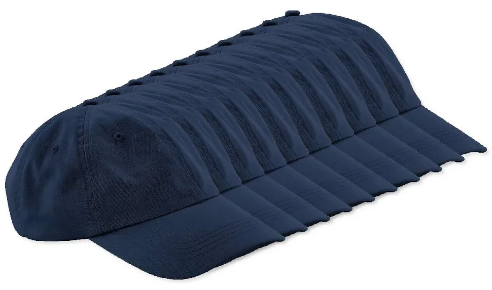 Pack de 24 Beechfield BF653 - Casquette Sportive 6 Panneaux en Coton Chino