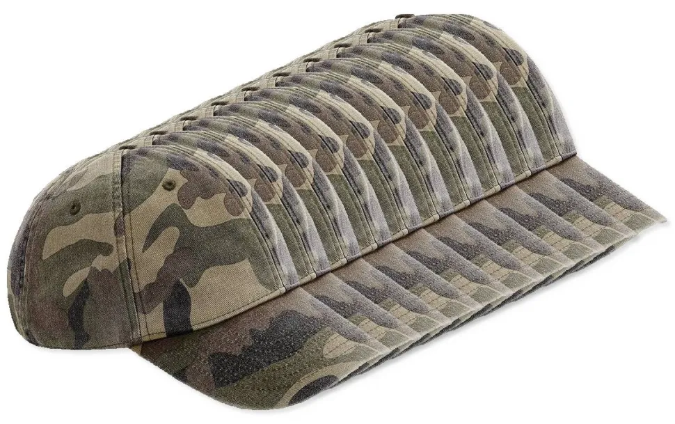 Pack de 72 Beechfield BF655 - Casquette Vintage en Coton Brossé Lavé