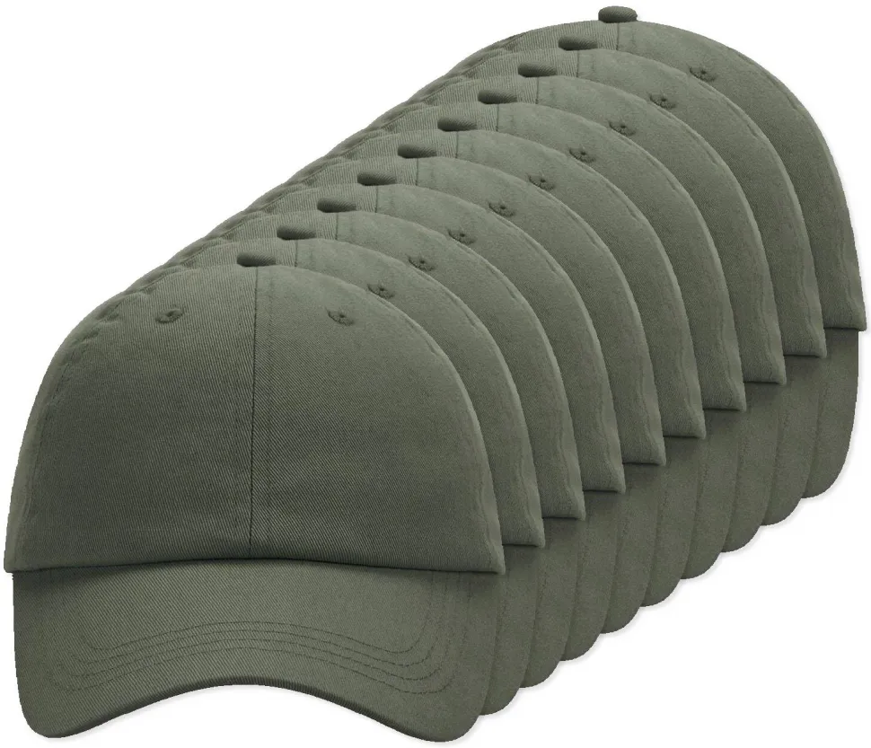 Pack de 72 Beechfield BF653 - Casquette Sportive 6 Panneaux en Coton Chino
