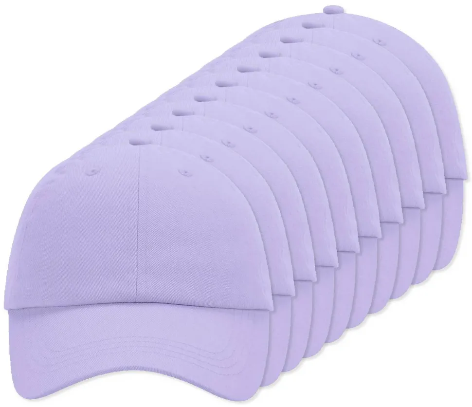 Pack de 72 Beechfield BF653 - Casquette Sportive 6 Panneaux en Coton Chino