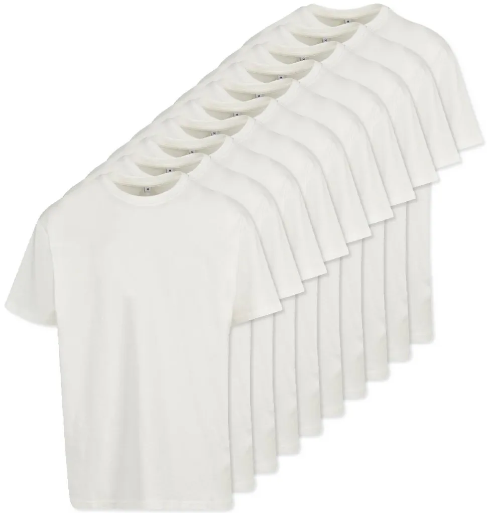 Pack de 100 Build Your Brand BY102 - T-shirt Oversize Confort Classique Homme